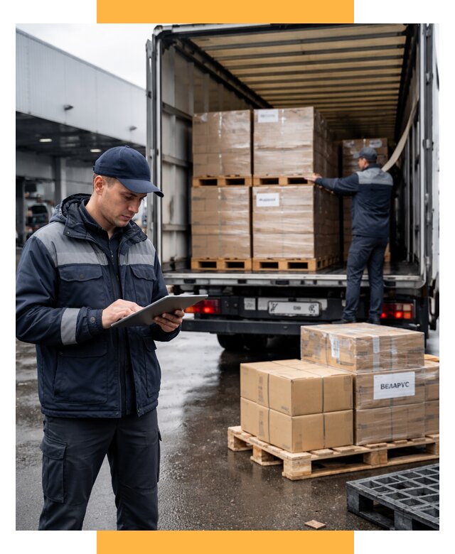 Доставка грузов из Беларуси от 15513 р. логистика СетСервис-Тля
