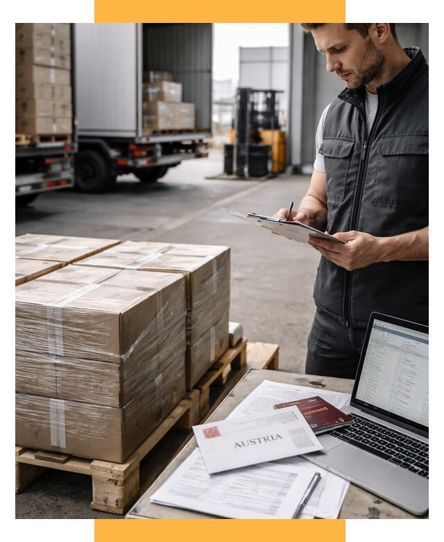 Доставка в Австрию от 67223 р. Логистика и экспорт СетСервис-Тля