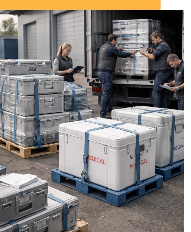 Перевозка медицинского оборудования по всему миру от 15513 руб